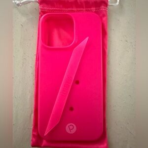 Loopy Iphone 14 Pro Max Case Neon Magenta Lefty
